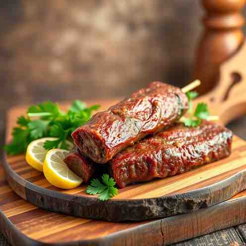 Juicy Ground Beef Logs - Jordanian Kebabs Recipe